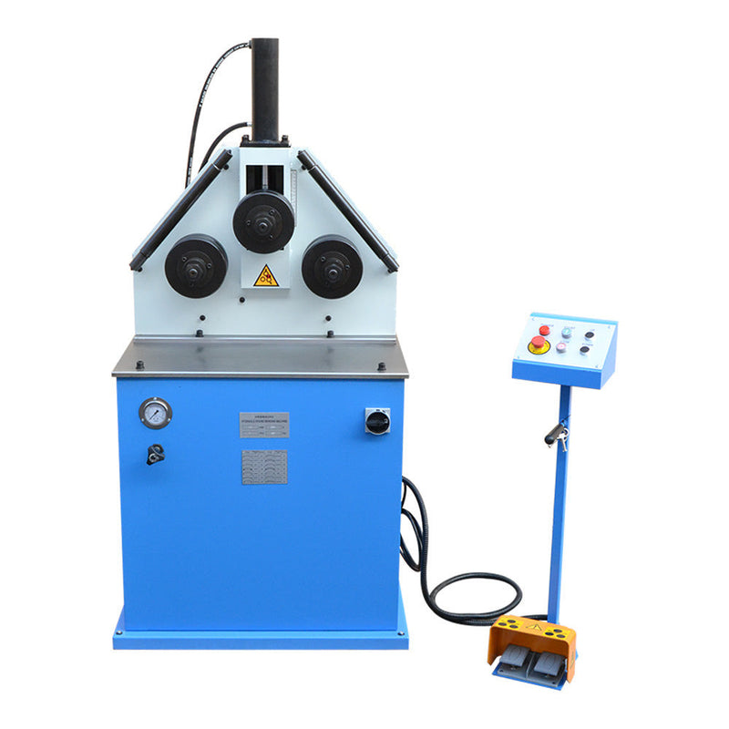 HV 2HP Hydraulic Pinch Roll Bender Ring Roller Profile Tube Pipe Round Square Band 220 Volt 3-Phase