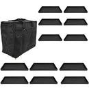 Jewelry Salesman Display Travel Case Sample Storage Carrying 12 Pc 1" Deep Tray