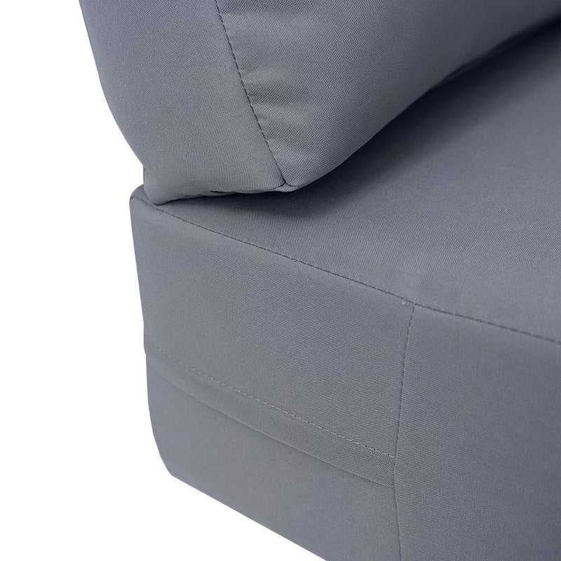 Knife Edge Large 26x30x6 Deep Seat + Back Slip Cover Only Outdoor Polyester AD001