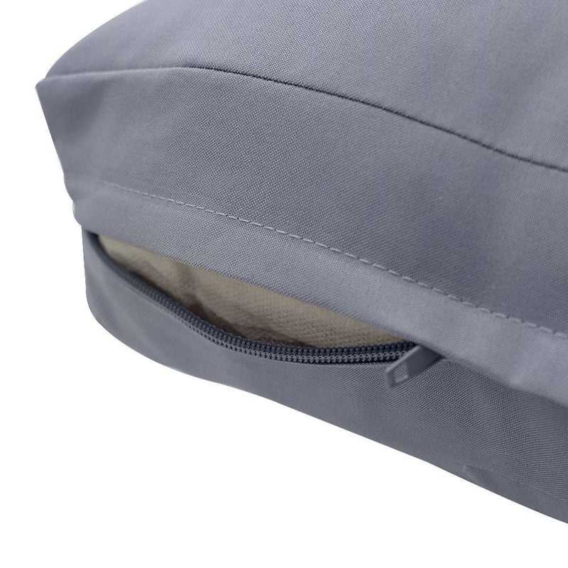 Knife Edge Large 26x30x6 Deep Seat + Back Slip Cover Only Outdoor Polyester AD001