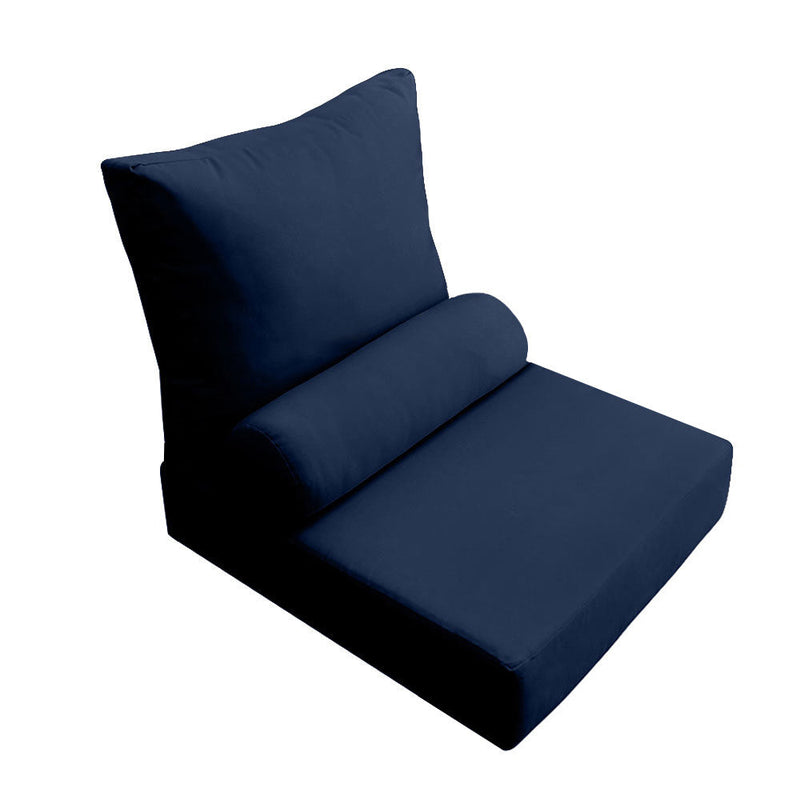 Outdoor lounge chair cushion