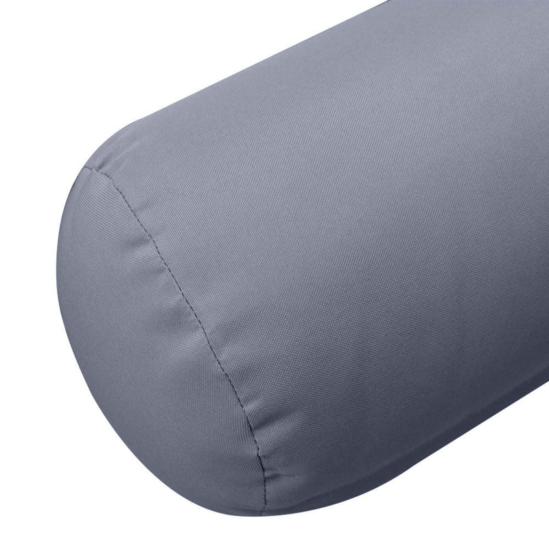 Knife Edge Large 26x6 Outdoor Bolster Pillow Cushion Insert Slip Cover AD001