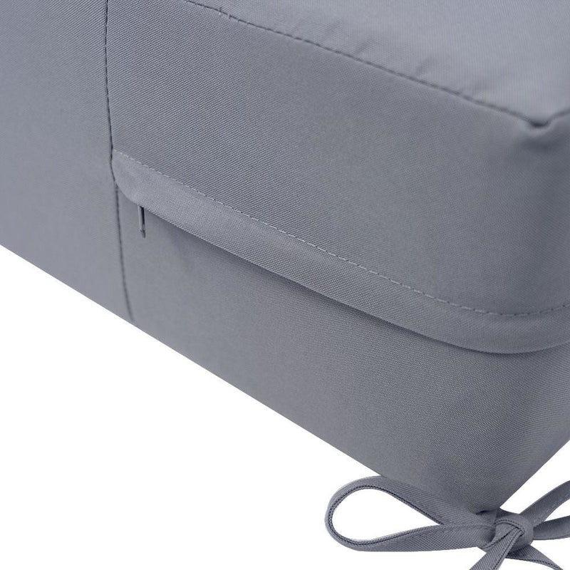 Knife Edge Medium 24x26x6 Deep Seat + Back Slip Cover Only Outdoor Polyester AD001