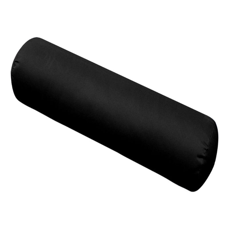Medium Size 24x26x6 Knife Edge Outdoor Deep Seat Backrest Cushion with Bolster, Water Repellent Patio Cushion Insert and Cover Set AD109