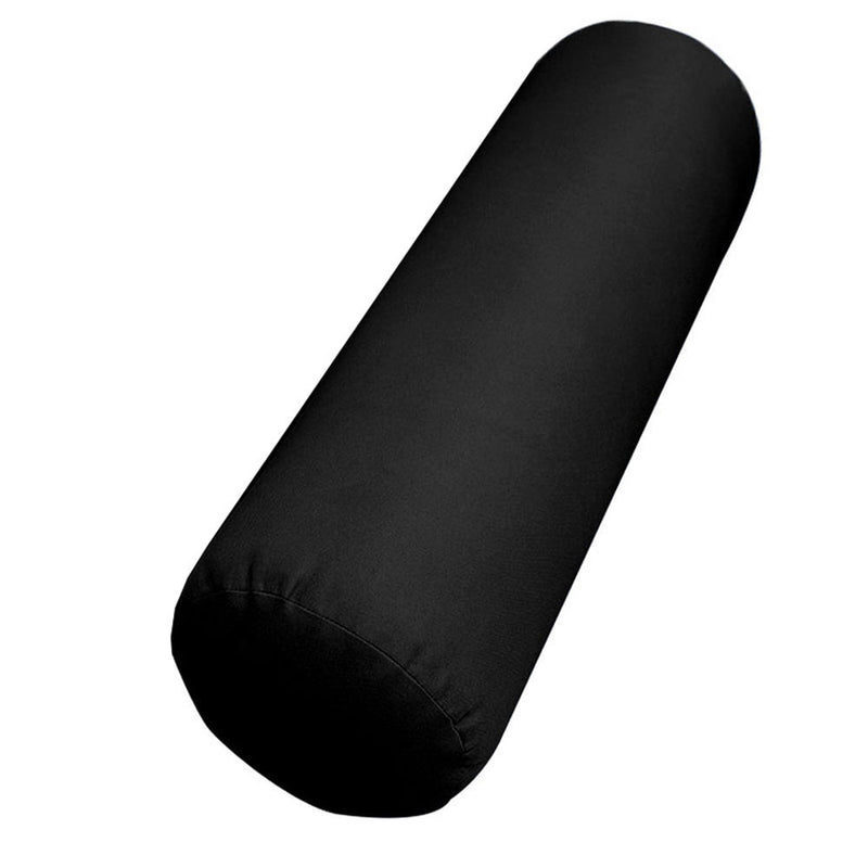 Medium Size 24x26x6 Knife Edge Outdoor Deep Seat Backrest Cushion with Bolster, Water Repellent Patio Cushion Insert and Cover Set AD109