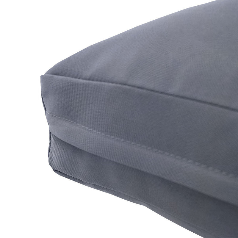 Knife Edge Medium 24x26x6 Outdoor Deep Seat Back Rest Bolster Slip Cover ONLY AD001