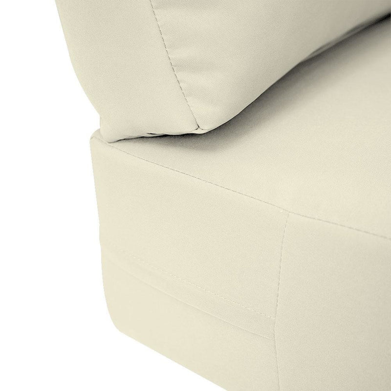 Knife Edge Medium 24x26x6 Outdoor Deep Seat Back Rest Bolster Slip Cover ONLY AD005