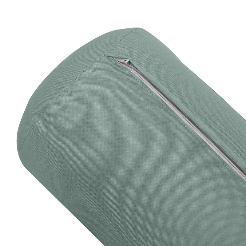 Knife Edge Small 23x6 Outdoor Bolster Pillow Cushion Insert Slip Cover AD002