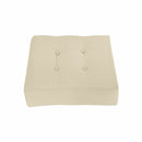 Knife Edge w-Buttons Ottoman Cushion Chair Seat In-Outdoor Polyester 16 x 16 x 5 -AD006