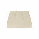 Knife Edge w-Buttons Ottoman Cushion Chair Seat In-Outdoor Polyester 24 x 24 x 5 -AD006