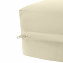 Knife Edge w-Buttons Ottoman Cushion Chair Seat In-Outdoor Polyester 24 x 24 x 5 -AD006