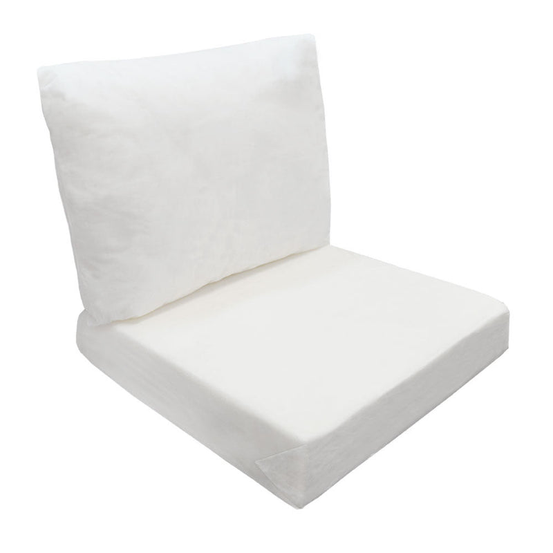 Large 26 inch x 30 inch x 6 inch Deep Seat Cushion Insert Foam Back Polyester Fill Fiber