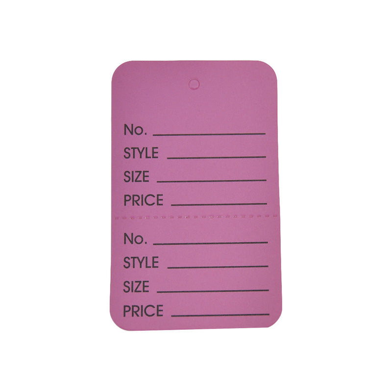 LAVENDER 1000 PCS Large Perforated  Hang Tags Coupon Price Paper Label Card 1-3/4" x 2-7/8"