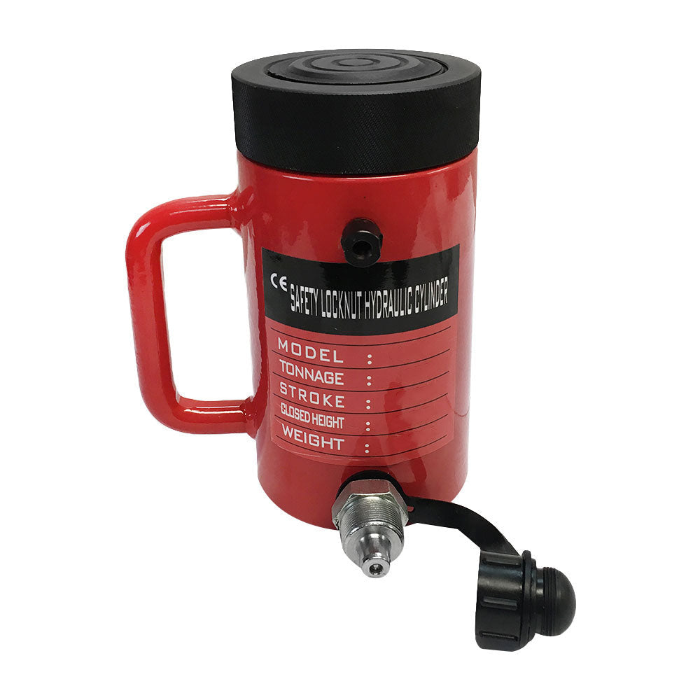Lock Nut 10-Ton Hydraulic Cylinder 4" Stroke Jack Ram 8" Closed Height