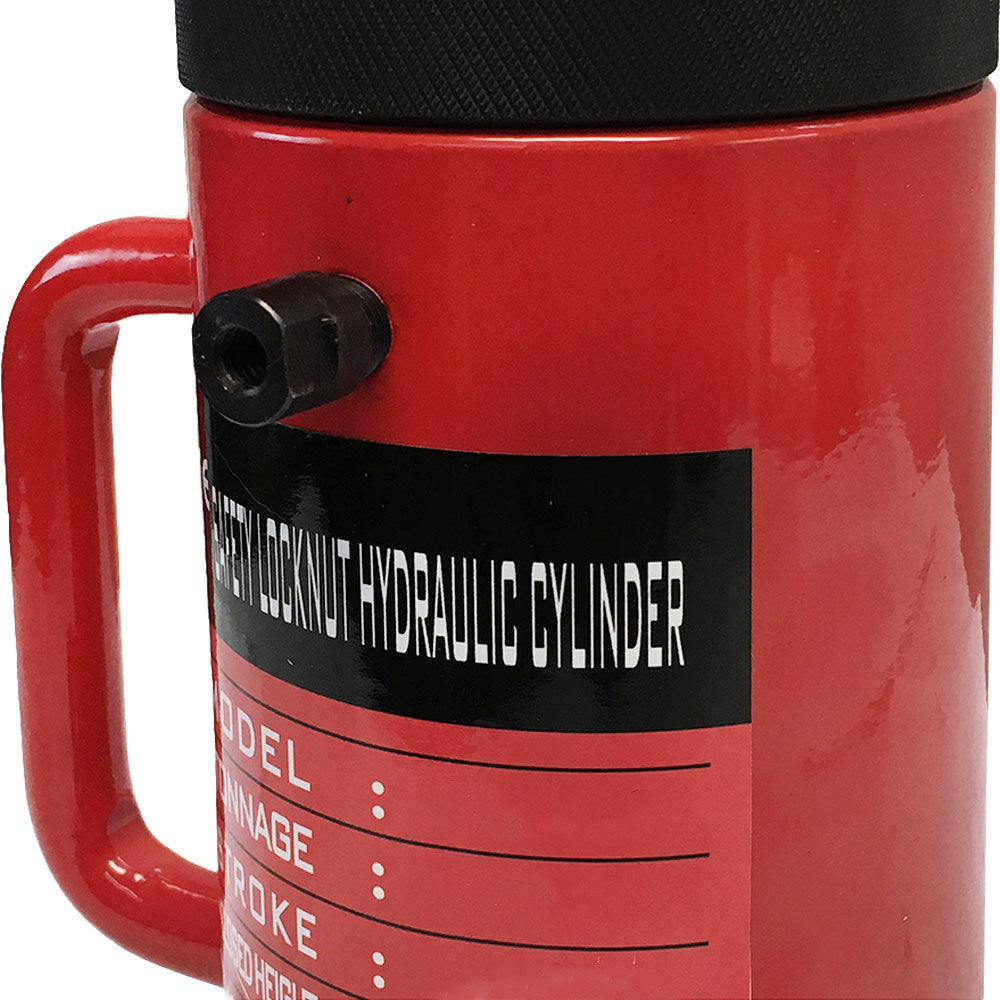 Lock Nut 10-Ton Hydraulic Cylinder 4" Stroke Jack Ram 8" Closed Height