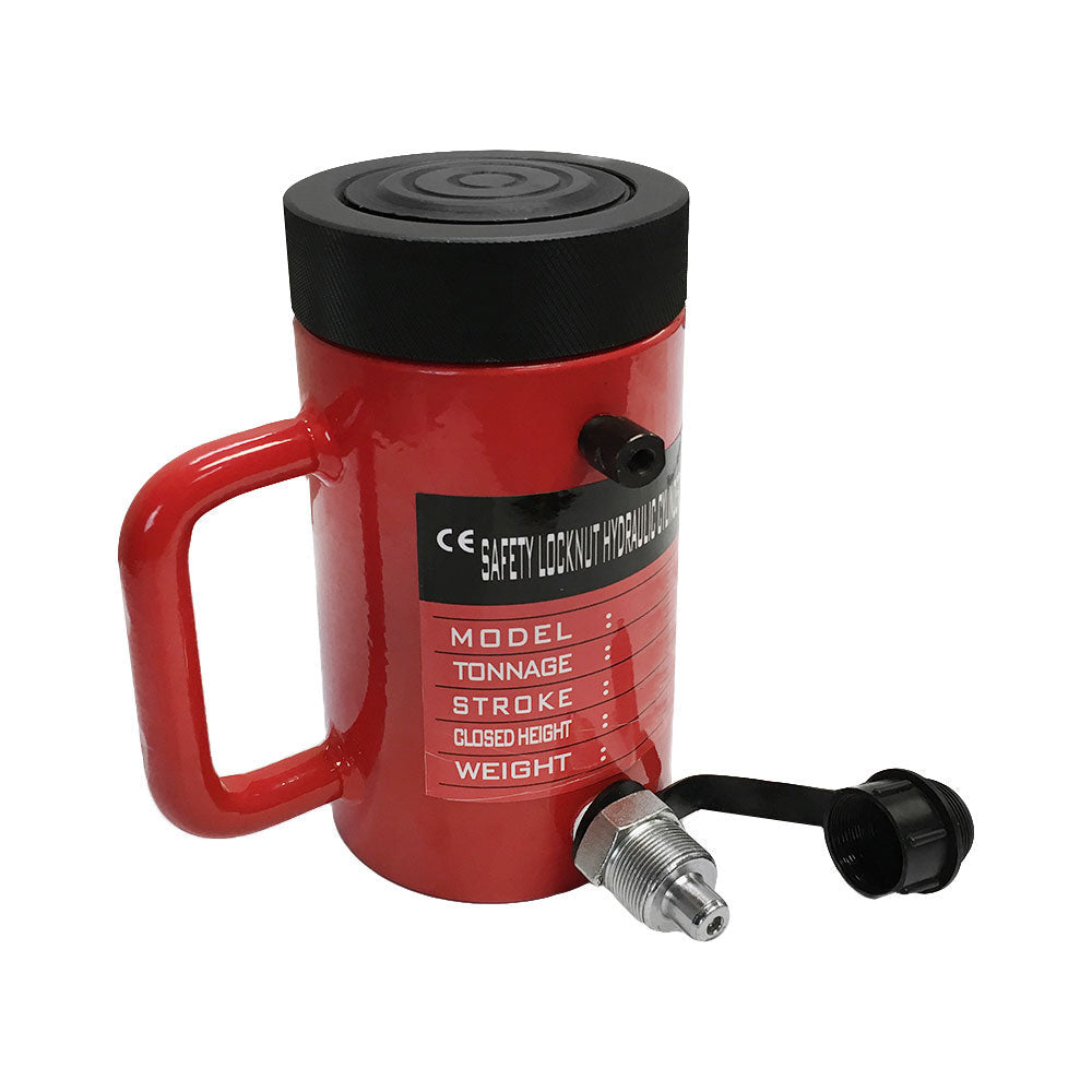 Lock Nut 10-Ton Hydraulic Cylinder 6" Stroke Jack Ram 10" Closed Height