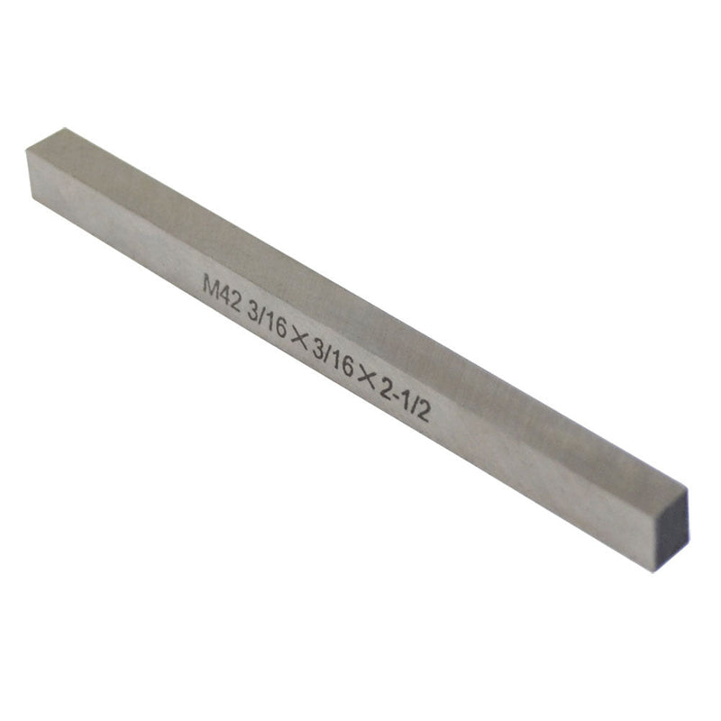 M42 3/16'' x 3/16'' x 2-1/2'' Cobalt Steel Square Tool Bit Lathe Fly Cutter Mill Blank