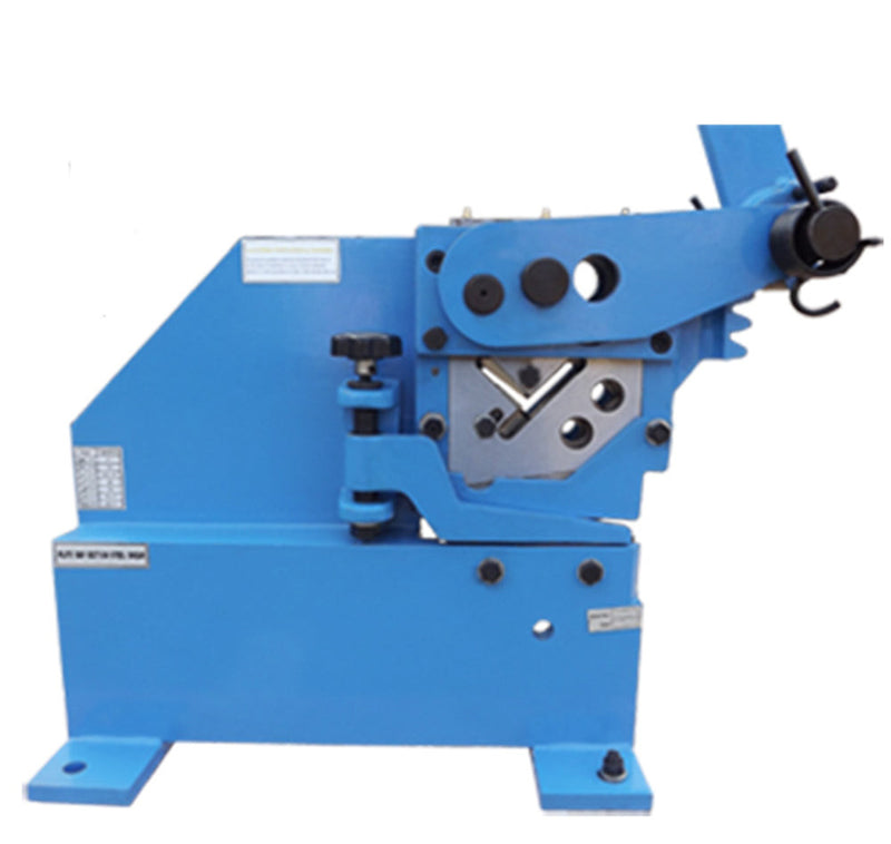 Manual Ironworker Cutting Plate Bar Angle Section Shear Cutter Sheet Metal Flat Square Round Steel