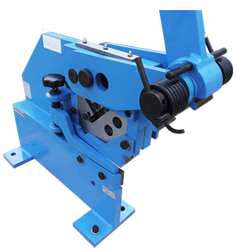 Manual Ironworker Cutting Plate Bar Angle Section Shear Cutter Sheet Metal Flat Square Round Steel