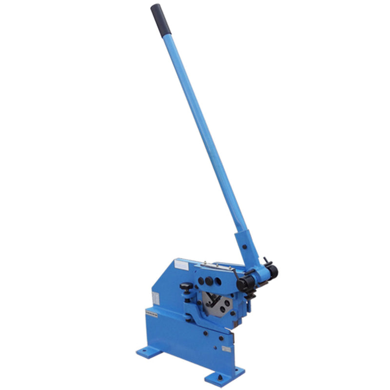 Manual Ironworker Cutting Plate Bar Angle Section Shear Cutter Sheet Metal Flat Square Round Steel