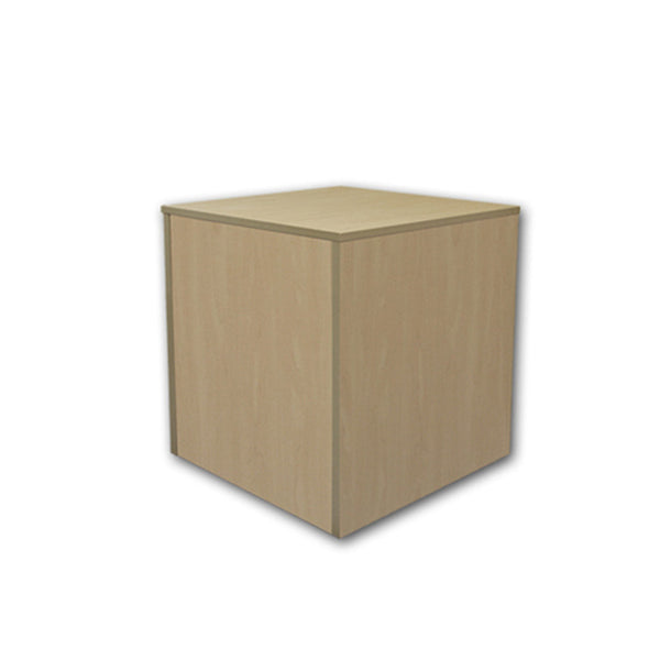 Maple 18'' x 18'' Knockdown Bases Pedestal Base Box Cube Display Fixture Retail Warehouse