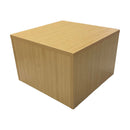 Maple 18'' x 18'' x 12'' Cube Pedestal Display Knockdown Base Retail Fixture