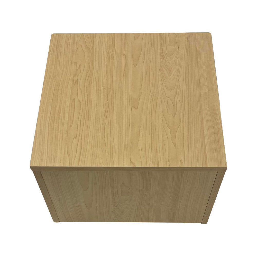 Maple 18'' x 18'' x 12'' Cube Pedestal Display Knockdown Base Retail Fixture