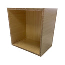 Maple 18'' x 18'' x 12'' Cube Pedestal Display Knockdown Base Retail Fixture