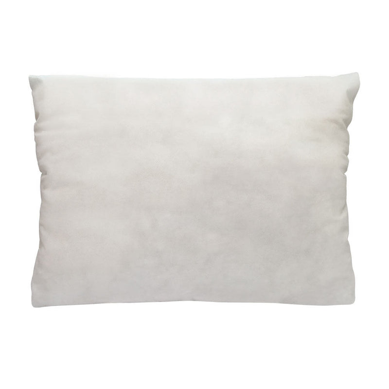 Thick deep seat cushion with supportive back cushion insert, white