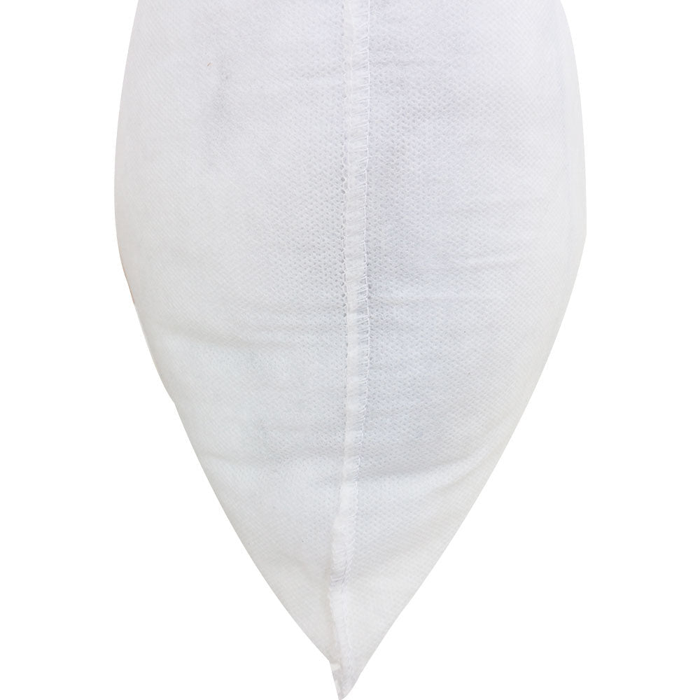 Cylindrical bolster cushion insert in white for sofa/daybed side support