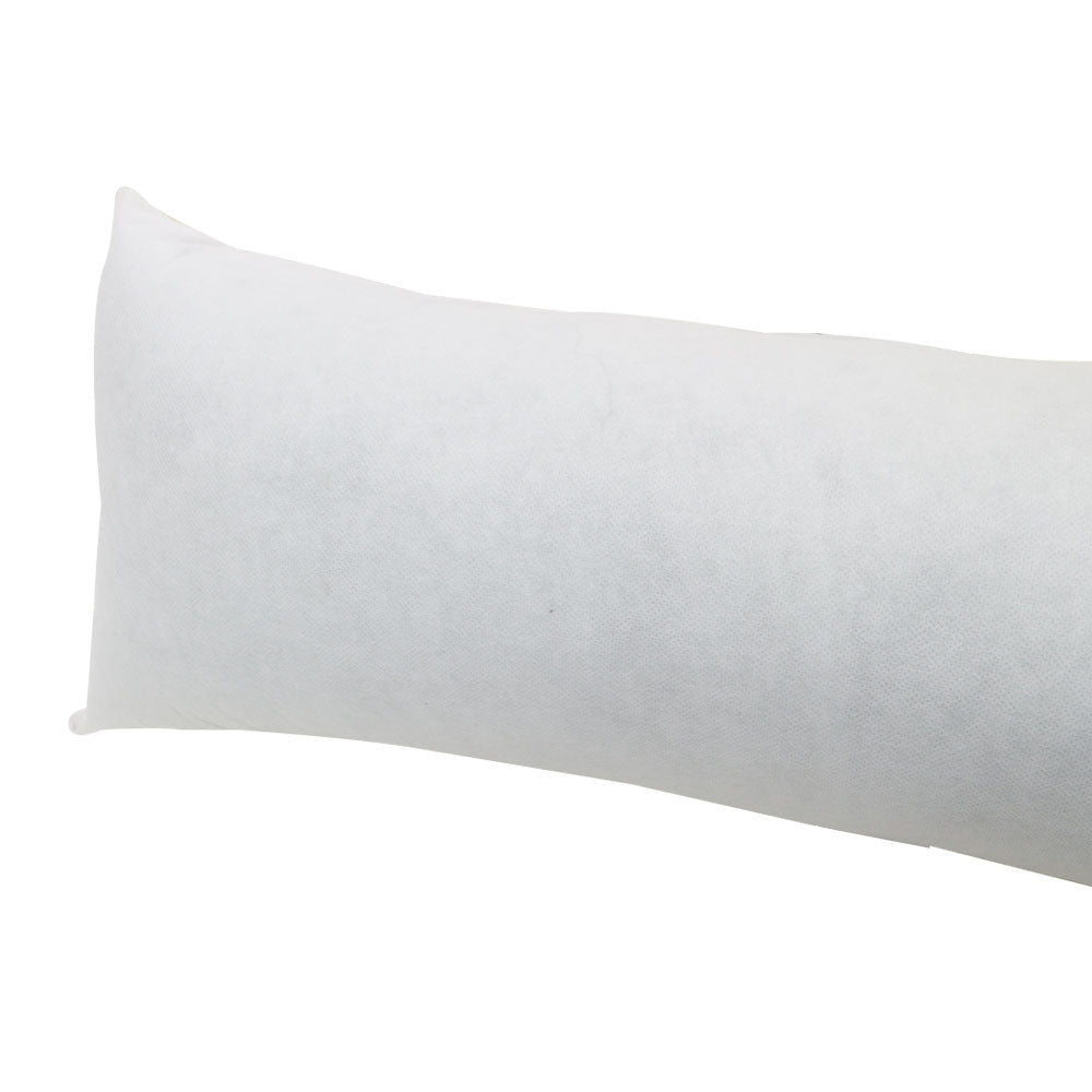 White bolster insert for daybed or couch arm support — single