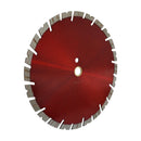 Metallic Red 12" x .125'' x 1"-20mm Turbo Segmented Diamond Blade Cutter Cutting 15mm Rim
