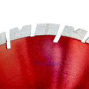 Metallic Red 14" x .125'' x 1" Turbo Segmented Diamond Blade Cutter Cutting