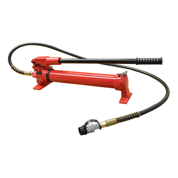MH5 Manual 10,000 PSI Air Hydraulic Hand Pump 72" Hose  & Coupler Included