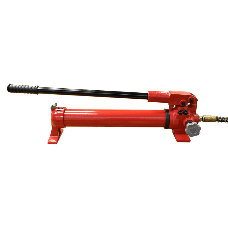 MH5 Manual 10,000 PSI Air Hydraulic Hand Pump 72" Hose  & Coupler Included