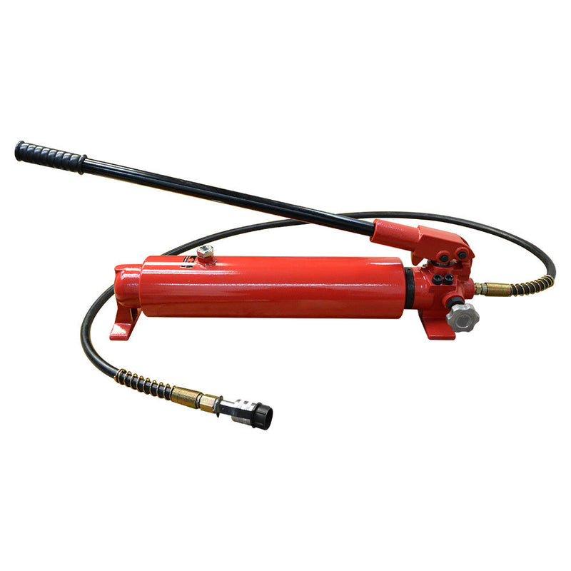 MH6 Manual 10,000 PSI Air Hydraulic Hand Pump 72" Hose & Coupler 2 Speed