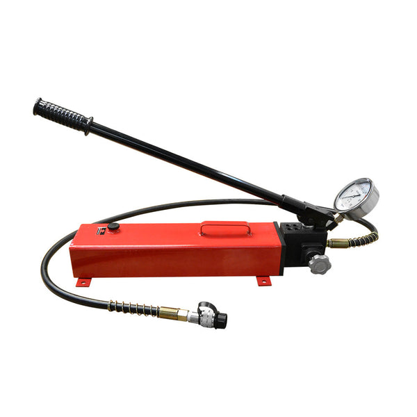 MH7 Single Acting Manual 10,000 PSI Air Hydraulic Hand Pump 72" Hose Pressure Gauge