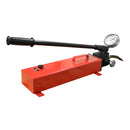 MH7 Single Acting Manual 10,000 PSI Air Hydraulic Hand Pump 72" Hose Pressure Gauge