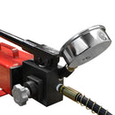 MH7 Single Acting Manual 10,000 PSI Air Hydraulic Hand Pump 72" Hose Pressure Gauge