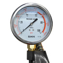 MH7 Single Acting Manual 10,000 PSI Air Hydraulic Hand Pump 72" Hose Pressure Gauge
