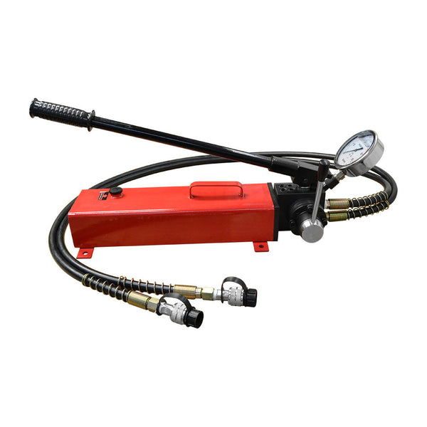 MH8 Double Acting Manual 10,000 PSI Air Hydraulic Hand Pump 72" Hose  Pressure Gauge