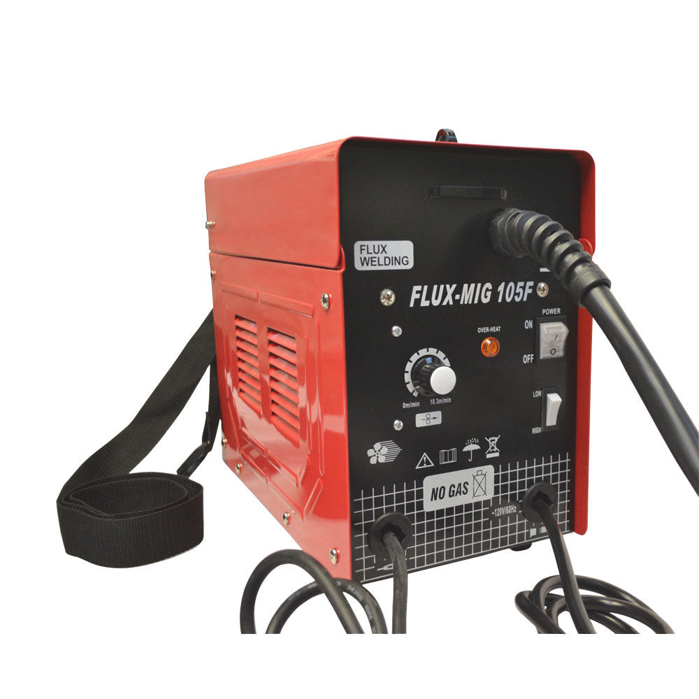 Mig 105 Flux Core Wire Mig Welding Machine 90AMP No Gas Welder Cooling