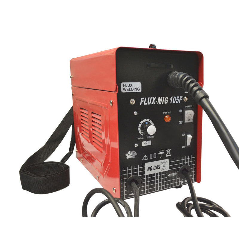 Mig 105 Flux Core Wire Mig Welding Machine 90AMP No Gas Welder Cooling Fan