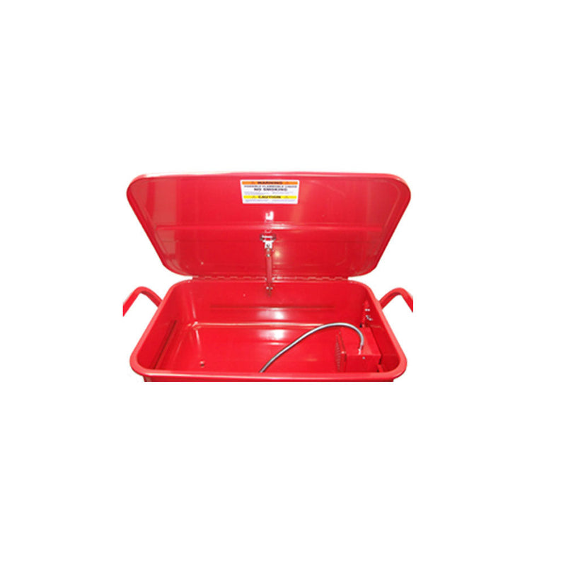 Mobile 20 Gallon PARTS WASHER Cart Pump Drying Shelf 3