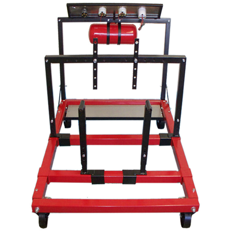 Mobile Engine Motor Testing Test Station Gauge Meters Stand