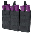 Condor MOLLE PALS Modular Tactical Open Top Triple Magazine Mag Pouch - Black