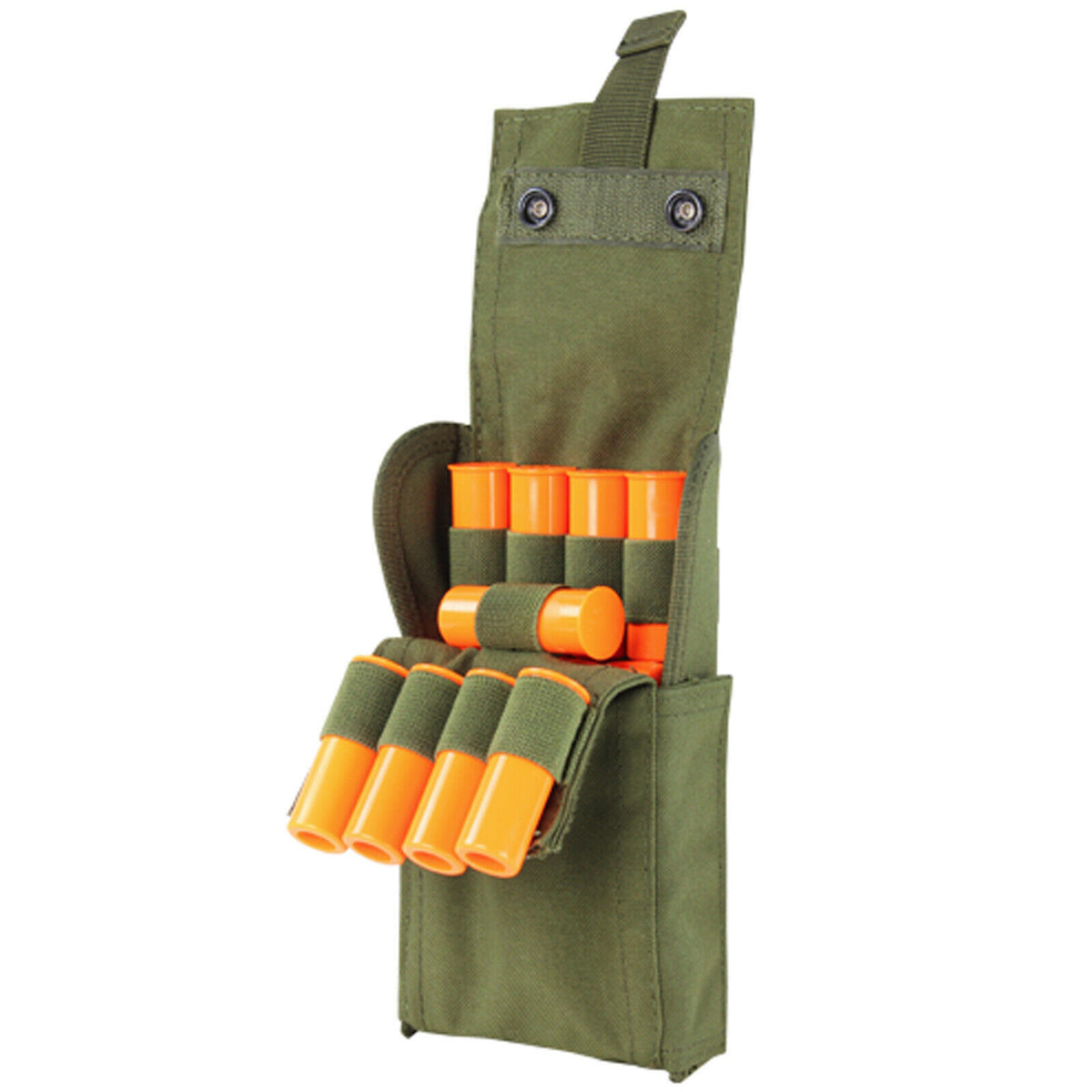 Condor Molle Tactical 25 ROUNDS Shotgun Reload Pouch Ammo Carrier Mag 12 Gauge Case- OD GREEN