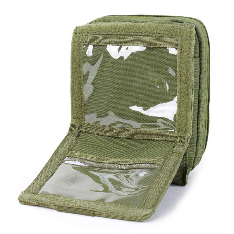Condor Molle Tactical MAP Pouch ID Admin Pouch Chart Case ATLAS Clear Cover Carrier Pouch- OD GREEN