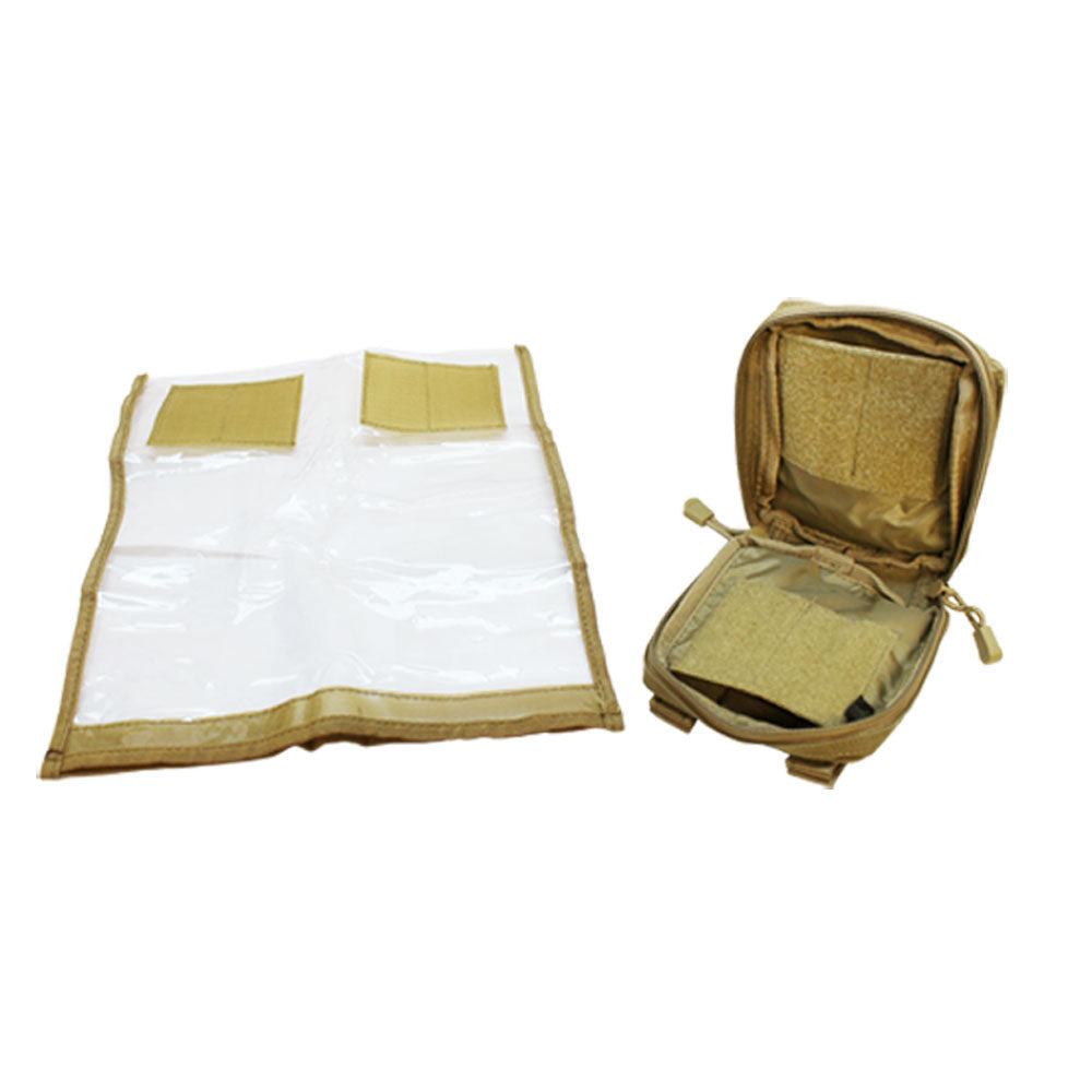Molle Tactical MAP Pouch ID Admin Chart Case Atlas Clear Cover Carrier Pouch