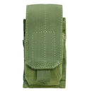Condor MOLLE Tactical NATO .308 or 7.62 Single Rifle Magazine Mag Pouch Close Flap-OD GREEN